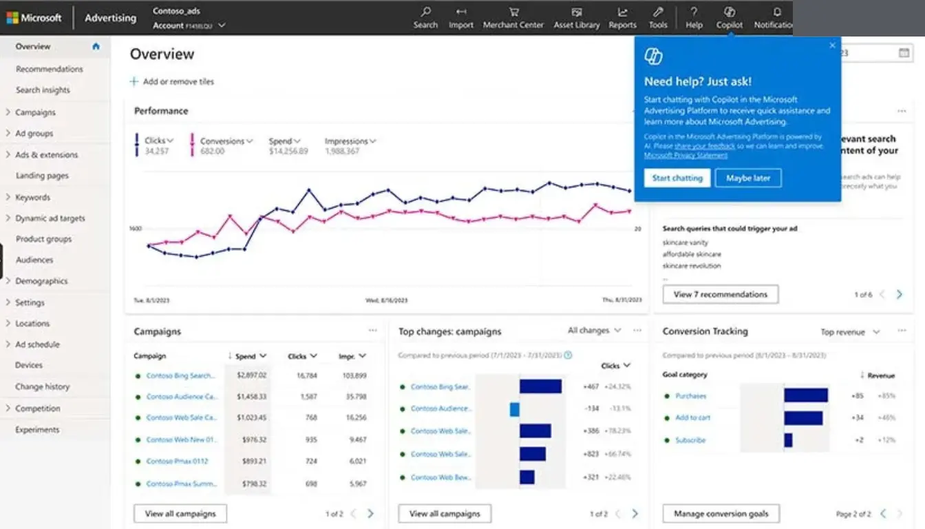 Microsoft Advertising trafford